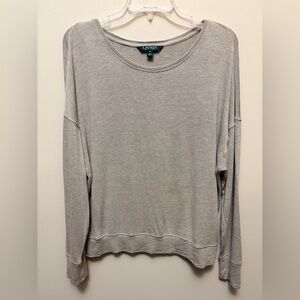 LAUREN RALPH LAUREN Oversized Modal Long Sleeve Top
